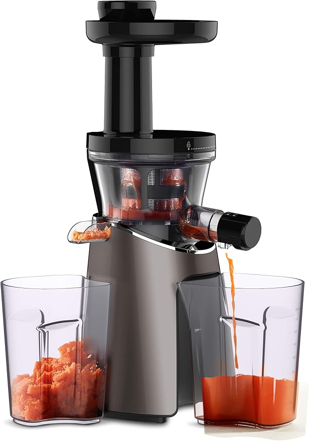 Exprimidor de cítricos Moulinex ZU550A Power Juicer, 150 W, capacidad de 800 ml, 2 filtros, color bronce.