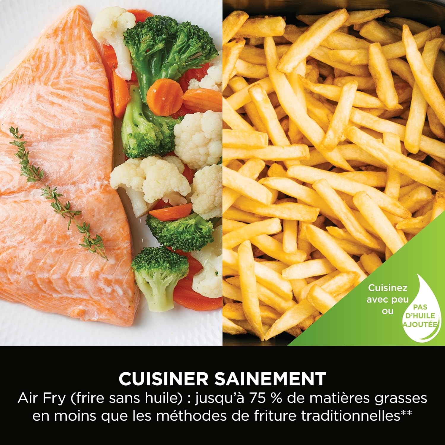 Olla multifunción Ninja Speedi 10 en 1: olla de cocción rápida, freidora de aire y multicocina, 5,7 L, para 4 personas en 15 minutos, cocina al vapor, a la parrilla, hornea, asa, dora, cuece a fuego lento y mucho más, color negro, ON500EU