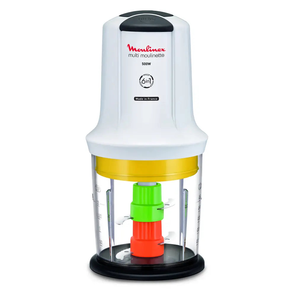 Picadora multifunción 6 en 1 - 500 W, color blanco