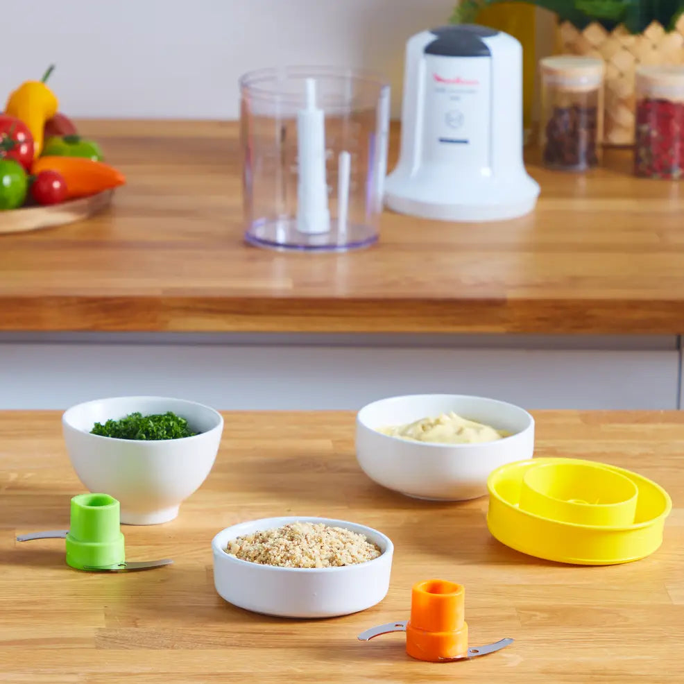 Picadora multifunción 6 en 1 - 500 W, color blanco