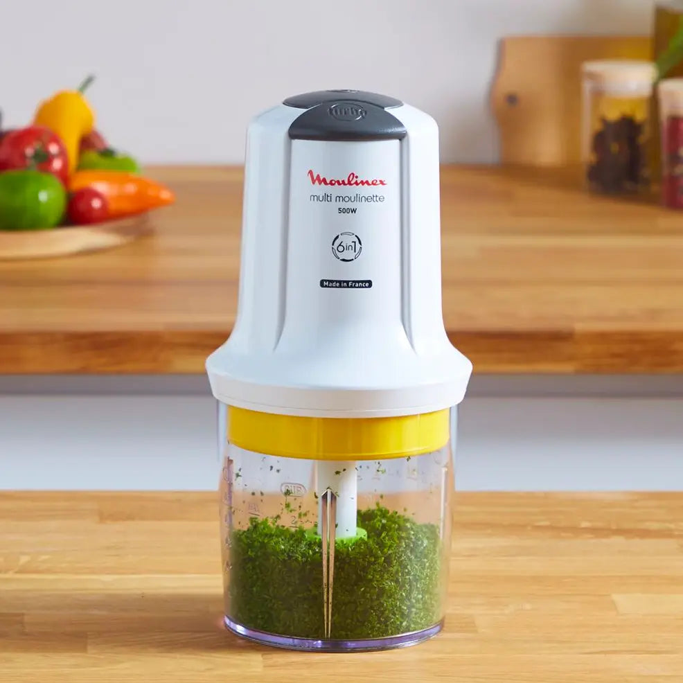 Picadora multifunción 6 en 1 - 500 W, color blanco